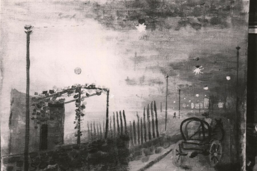 František Kaláb, Nábřeží, 1948, olej